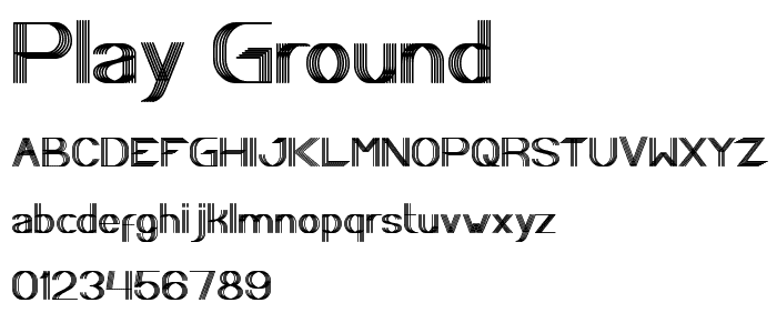 Play Ground font